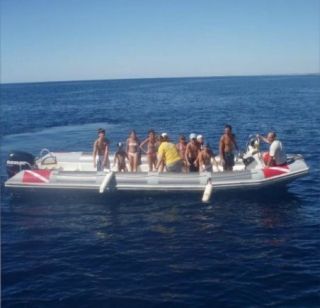  Our rubber dinghy 